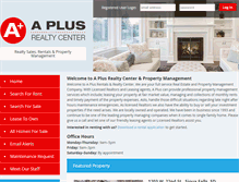 Tablet Screenshot of aplus-rentals.com